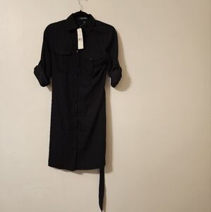 Ralph Lauren Button Down Dress with Cargo Pockets . Size 6